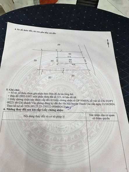 Đất thổ cư Thôn Quang Trung, xã Thanh Oai 78m² giá 4.99 tỷ - Tiềm năng đầu tư lớn!