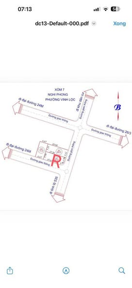 Lô đất Nghi Phong 72m² giá 1.79 tỷ - Tiềm năng tăng giá mạnh!