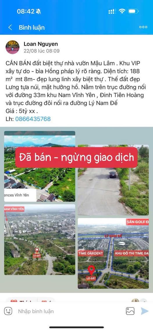 Townhouse Mậu Lâm 192m² giá 5 tỷ - Cơ hội đầu tư tuyệt vời!