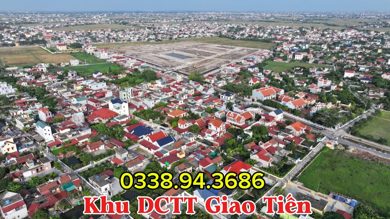 Đất nền Khu DCTT Giao Tiến 95m² giá 1.85 tỷ - Đầu tư sinh lời ngay!