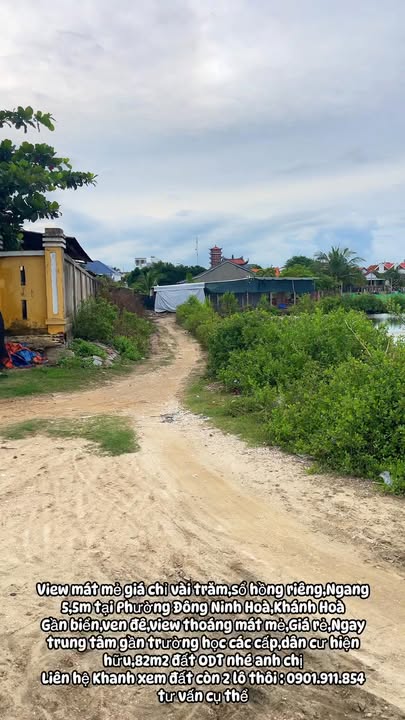 Đất nền 82m² tại Phường Đông Ninh Hòa, Khánh Hòa - Sổ hồng riêng, giá tốt chỉ vài trăm triệu!