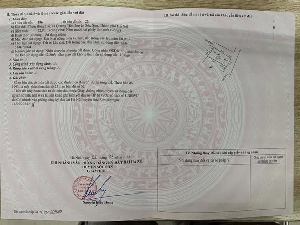 Đất nền góc 52.8m² tại Đông Lai, Nội Bài - Chỉ 2 tỷ sở hữu ngay!