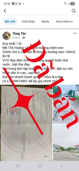 Lô đất 144m² tại Hoằng Lộc, Hoằng Hóa - Giá siêu đẹp cho nhà đầu tư!