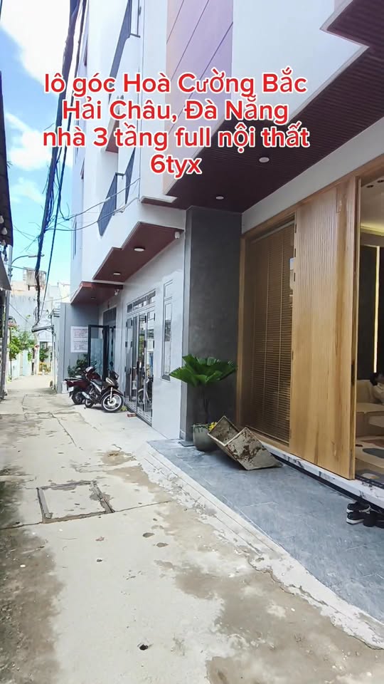 Nhà 3 tầng lô góc Hòa Cường Bắc 50m² giá 6.45 tỷ - Full nội thất, tiện ích xung quanh!