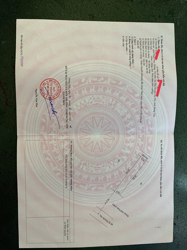 Đất mặt đường Phạm Huy Thông, Thị Trấn Ân Thi, 200m² giá 5 tỷ - Kinh doanh sầm uất!