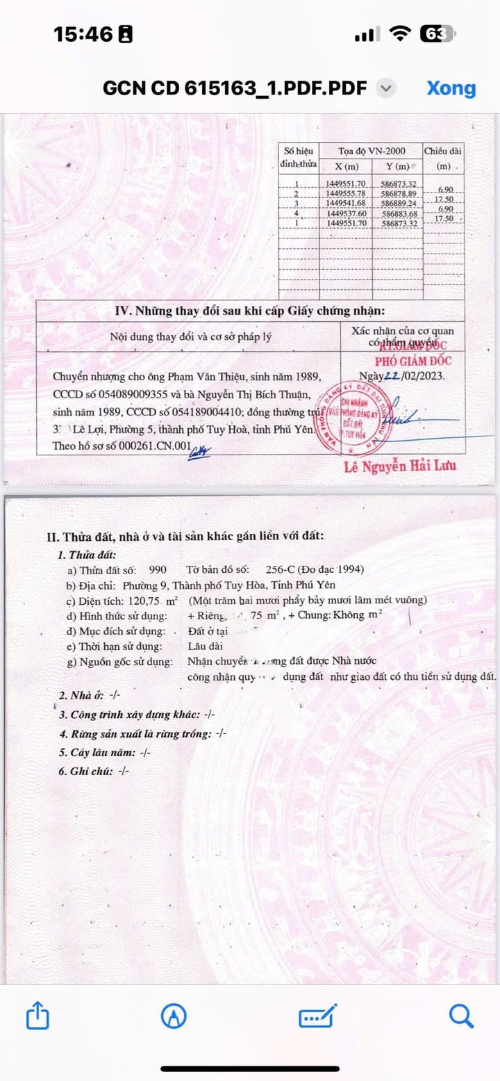 Nhà cấp 4 mặt tiền đường Tố Hữu Tuy Hòa 119m² giá 6.5 tỷ - Thương lượng ngay!
