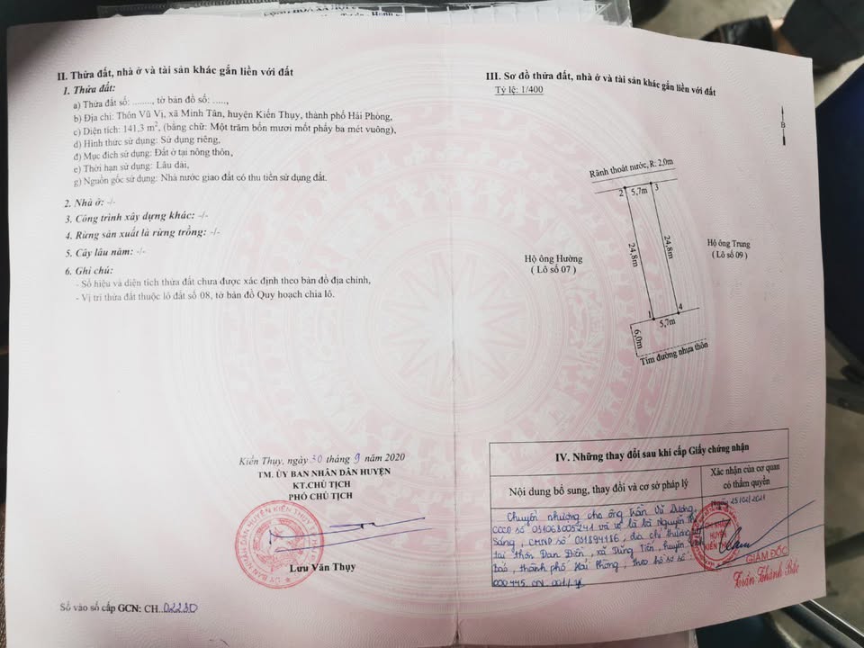 Đất nền đường 12m tại Minh Tân, Kiến Thụy, 141m² chỉ 2,82 tỷ - Tiềm năng phát triển mạnh mẽ!