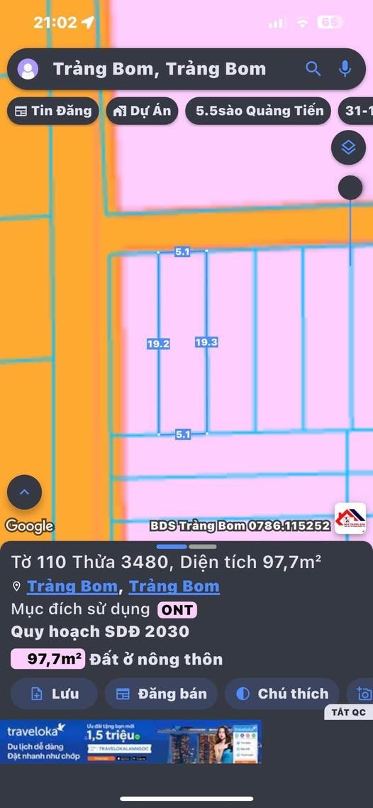 Đất thổ cư 100m² tại Quảng Tiến, Trảng Bom giá 910 triệu - Sổ đỏ chính chủ!