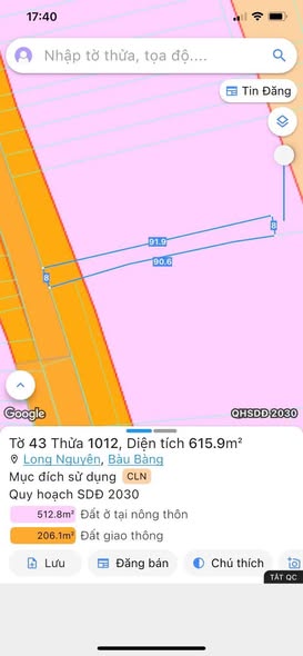 Đất nền ĐT749A Long Nguyên 728m² giá chỉ 2.1 tỷ - Cơ hội đầu tư tuyệt vời!