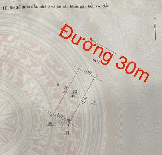 Đất dịch vụ Tân Tây Đô, Đan Phượng 48m² giá 8 tỷ - Mặt đường 30m, đầu tư sinh lời!