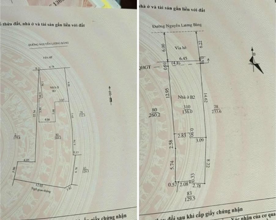 Đất mặt tiền đường Nguyễn Lương Bằng 396m² giá chỉ 8x triệu - Cơ hội đầu tư sinh lời!