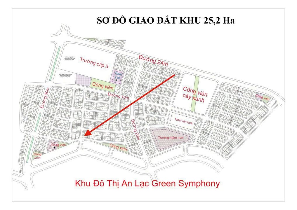 Đất nền lô góc Vân Canh Hoài Đức 53m² giá 1.176 tỷ - Cơ hội đầu tư hiếm có!