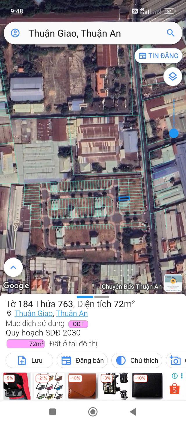 Đất Lê Phong, Thuận Giao, Bình Dương 72m² giá 3.25 tỷ - Sổ hồng chính chủ, vị trí đắc địa!