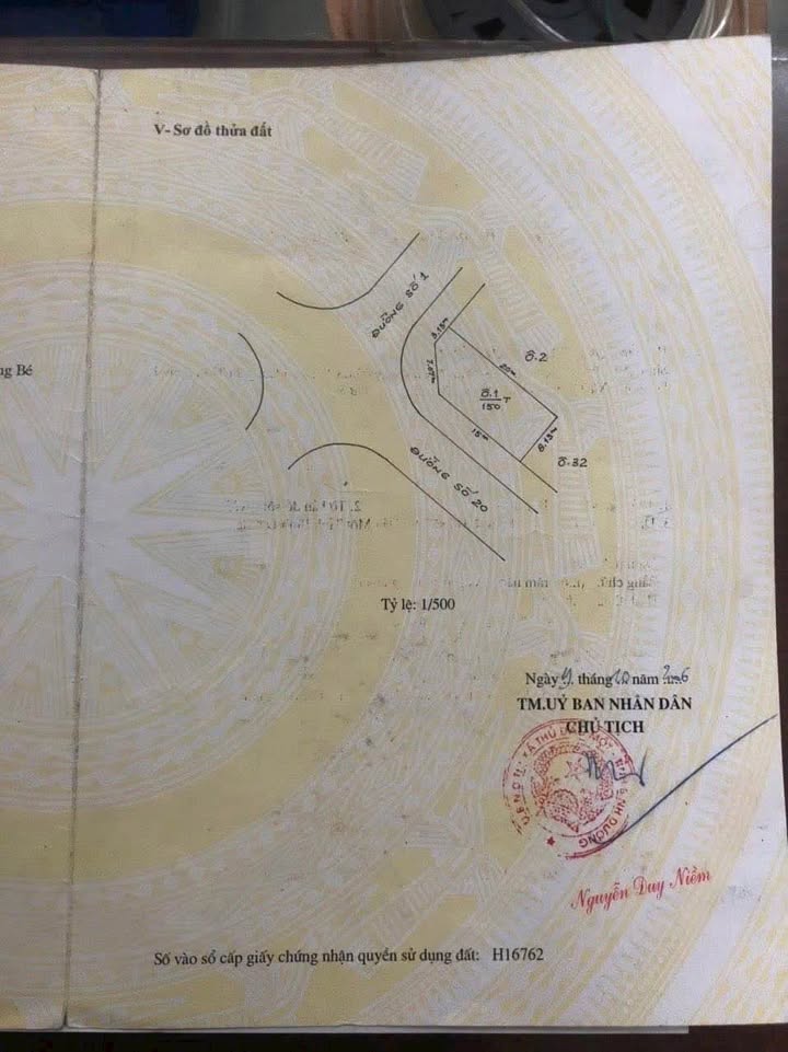 Đất nền Định Hoà Thủ Dầu Một 162m² giá 3.999 tỷ - Cơ hội đầu tư hấp dẫn!