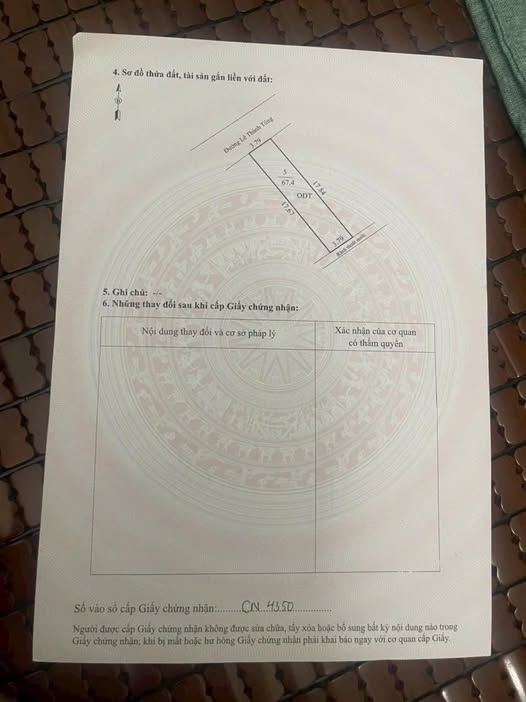 Đất mặt tiền đường Lê Thánh Tông Hòa Bình 65m² giá 2.95 tỷ - Đầu tư sinh lời ngay!