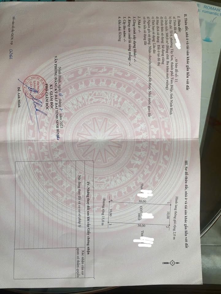 Đất nền Tây Sơn, Tam Điệp 300m² giá 2 tỷ - Vị trí đẹp, pháp lý rõ ràng!