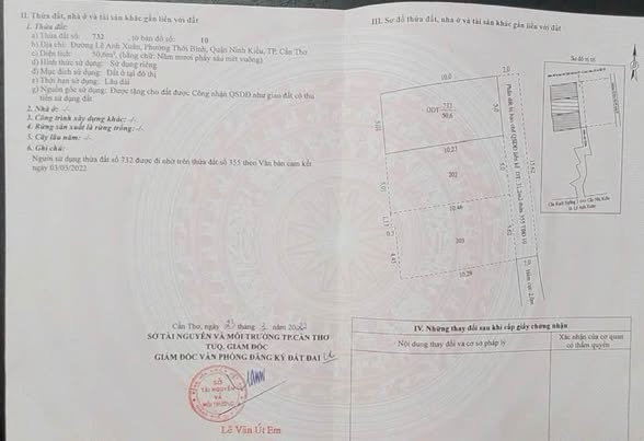 Đất nền Hẻm 50 Lê Anh Xuân, Ninh Kiều, Cần Thơ 102.3m² giá 3.5 tỷ - Đầu tư lý tưởng!