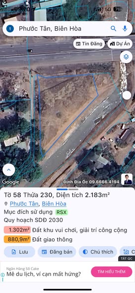 Đất nền mặt tiền Quốc lộ 51 Phước Tân 2000m² giá 6.5 tỷ - Cơ hội đầu tư tuyệt vời!