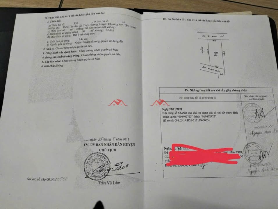 Lô đất đẹp tại Thụy Hương, Chương Mỹ 60m² giá 1 tỷ - Đầu tư tiềm năng!