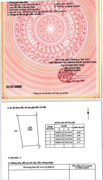 Đất thổ vườn mặt tiền ĐT 838, 466m² giá chỉ 2 tỷ - Đầu tư sinh lời ngay!