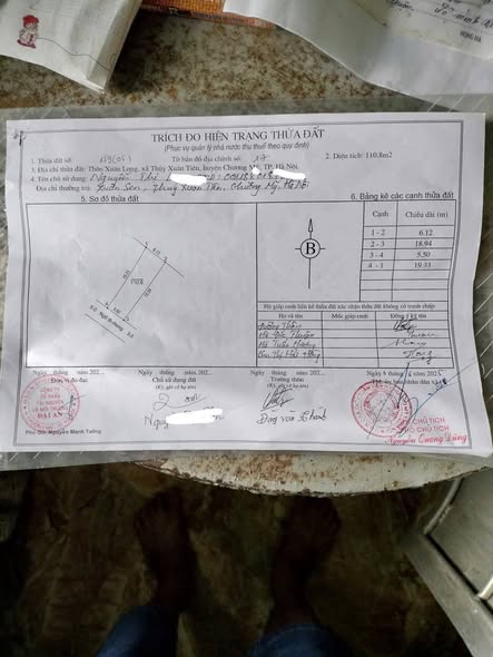 Đất nền 110m² khu phố Xuân Sen, Thủy Xuân Tiên, Chương Mỹ - Chỉ 1 tỷ, đầu tư ngay!