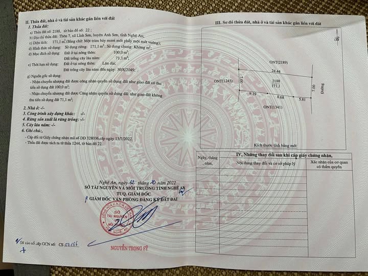 Đất Lĩnh Sơn 175m² giá thỏa thuận - Cơ hội đầu tư tuyệt vời!