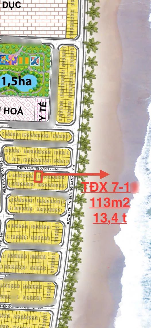 Bán Townhouse Thiên Đường Xanh Cần Giờ 113m² giá 13.4 tỷ - Vị trí ven biển cực hiếm!