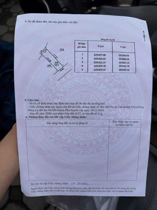 Đất Vân Từ, Phú Xuyên 73m² giá chỉ 300 triệu - Đầu tư sinh lời hấp dẫn!