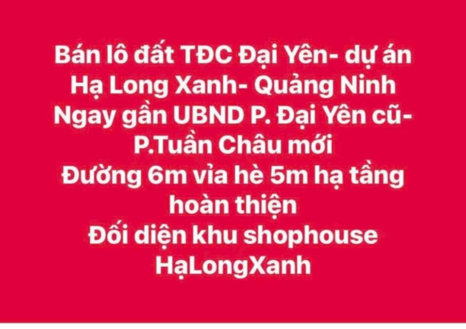 Đất dự án Hạ Long Xanh 90m², giá 1.999 tỷ - Cơ hội đầu tư tốt!