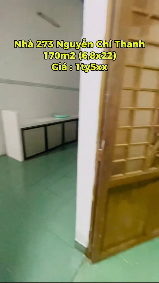 Nhà phố hẻm 273 Nguyễn Chí Thanh 170m² giá 1.5 tỷ - Pháp lý rõ ràng, sẵn sàng ở ngay!