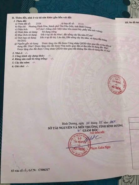 Nhà cấp 4 chính chủ tại Định Hòa, Thủ Dầu Một 147m² - Giá tốt, sẵn sàng sang tên!