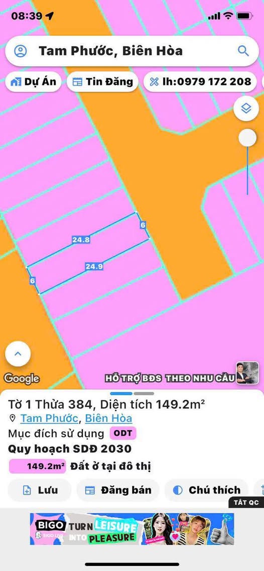 Đất nền Tam Phước Biên Hòa 150m² giá 1 tỷ - Vị trí đẹp, thổ cư hoàn chỉnh!