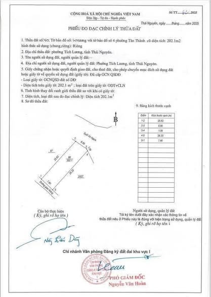 Lô đất đẹp tại phường Tích Lương, Thái Nguyên 202m² - Đầu tư sinh lời cao!
