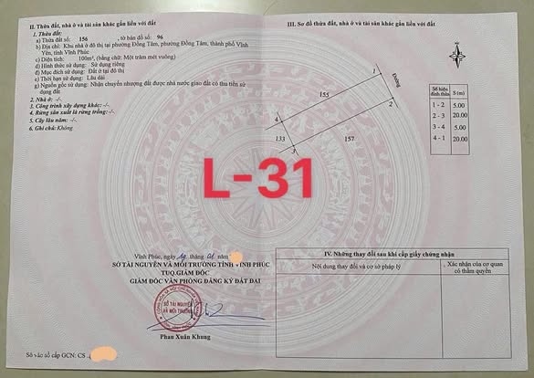 Đất nền KĐT Vĩnh Yên Center 100m² giá chỉ 3.1 tỷ - Cơ hội vàng cho nhà đầu tư!