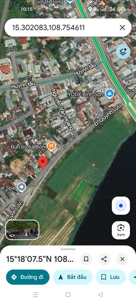 Đất ở đô thị Châu Ổ, Bình Sơn 107m² giá 2 tỷ - Mặt tiền bờ kè tuyệt đẹp!