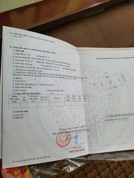 Đất nền tại Thạch Khôi, Hải Dương 135m² - Cơ hội đầu tư hấp dẫn!