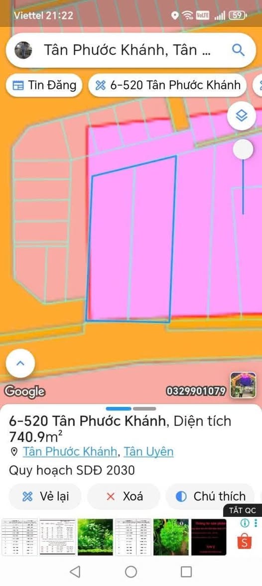 Xưởng bán tại Tân Phước Khánh - 799m² giá 15 tỷ - Sản xuất đa ngành