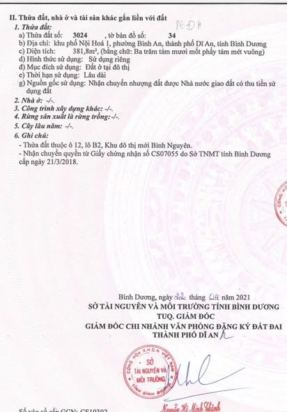 Đất biệt thự Bình Nguyên Dĩ An 381m² giá 45 triệu - Sổ hồng chính chủ!