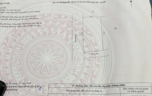 Lô đất 2 mặt tiền tại Ia Nan, Đức Cơ, Gia Lai - Diện tích 1087.54m², cơ hội đầu tư hiếm có!