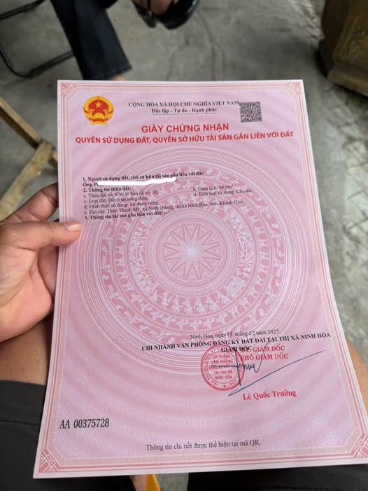 Đất Ninh Quang - Ninh Hòa 89m² giá 350 triệu - Cơ hội đầu tư tuyệt vời!