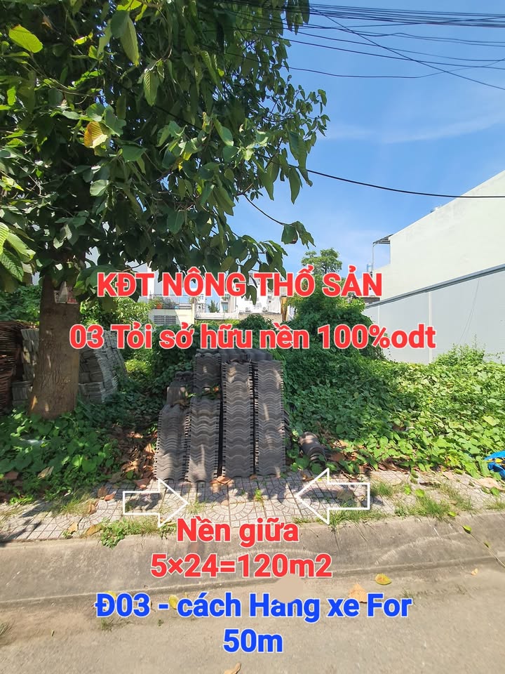 Đất nền Cái Răng 120m² giá chỉ 3 tỷ - Cần bán gấp chính chủ!