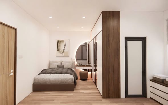 Nhà 2 tầng mới xây tại Quang Trung, Uông Bí 66m² giá 2 tỷ - Thiết kế sang trọng, đầy đủ nội thất!