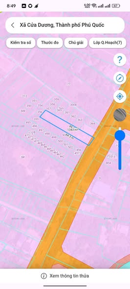 Đất nền Phú Quốc 1343m² giá 1x tỷ - Mặt tiền Búng Gội