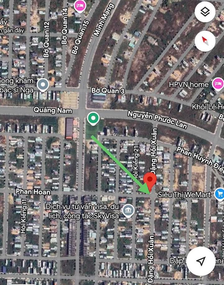 Đất nền góc Nam Hòa Xuân 165m² giá thỏa thuận - Vị trí đẹp, tiềm năng phát triển!