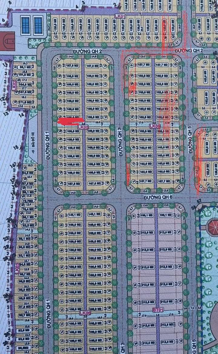 Đất TĐC Nam Hải 108m² giá thỏa thuận - Khe thoáng, mặt tiền 6m