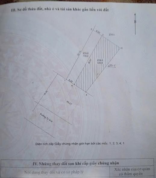 Đất mặt đường Tỉnh Lộ 414, Ba Trại, Ba Vì 179m² giá 3 tỷ - Cơ hội đầu tư hiếm có!