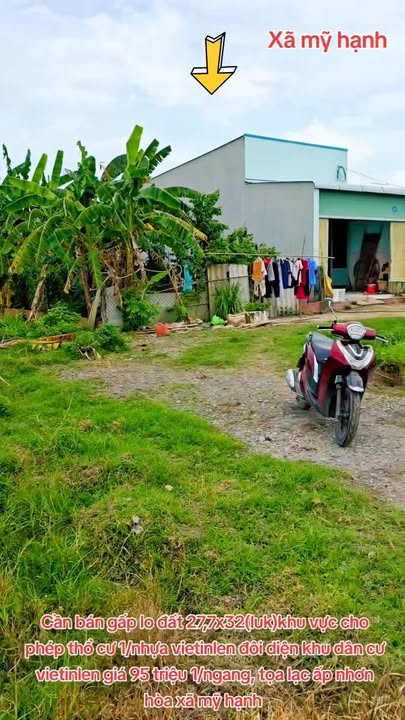 Đất nền 886m² xã Mỹ Hạnh, huyện Đức Hòa chỉ 95 triệu - Cơ hội đầu tư hấp dẫn!