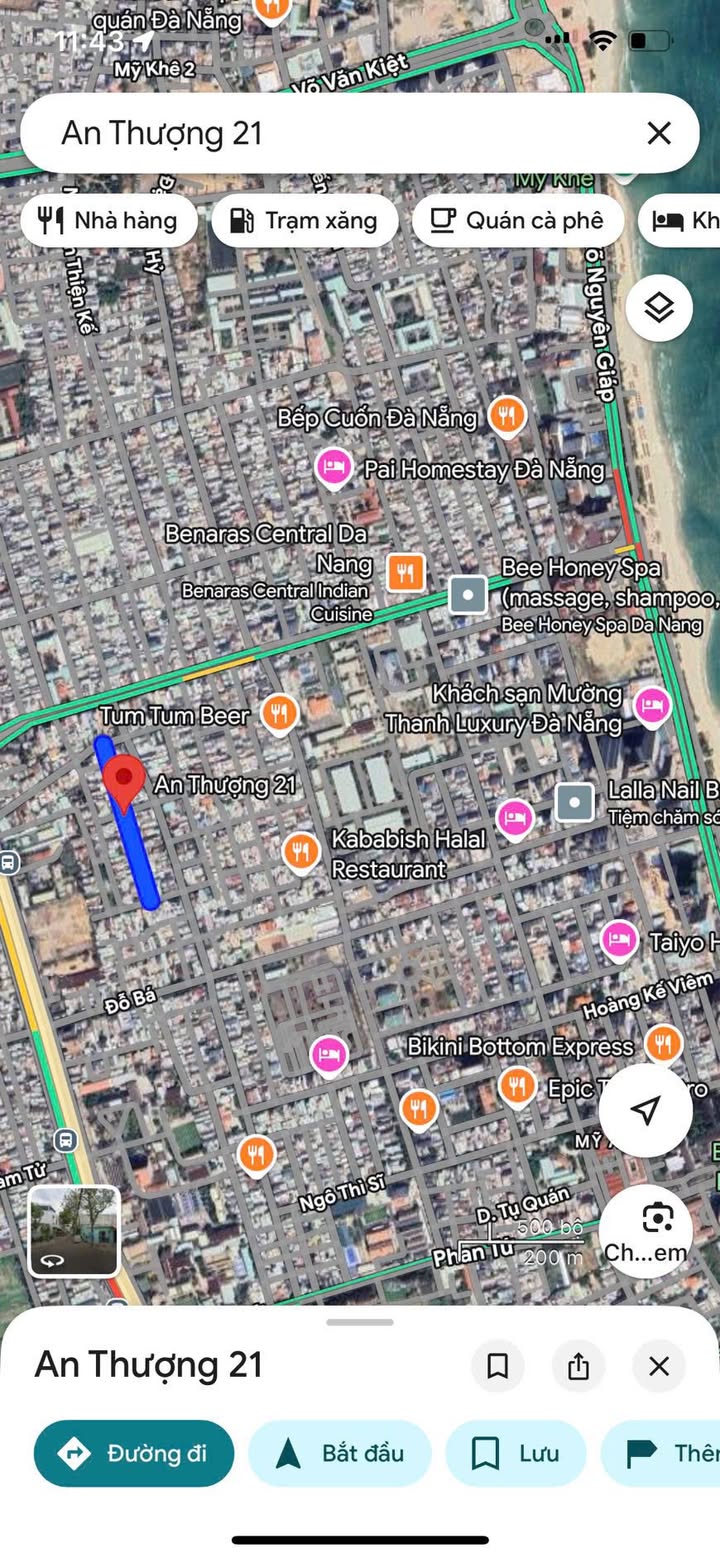 Đất mặt tiền An Thượng 21, Đà Nẵng 78m² giá 11 tỷ - Đầu tư sinh lời hấp dẫn!