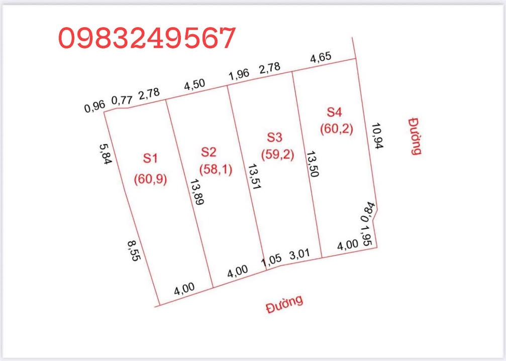Đất nền trung tâm Bến Thủy 60m² giá 2.65 tỷ - Cơ hội đầu tư hiếm có!