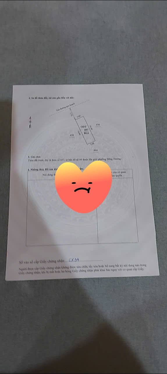 Đất chính chủ 80m² Lý Nam Đế, Bình Minh - Giá chỉ 4.15 tỷ - Cơ hội đầu tư sinh lời!